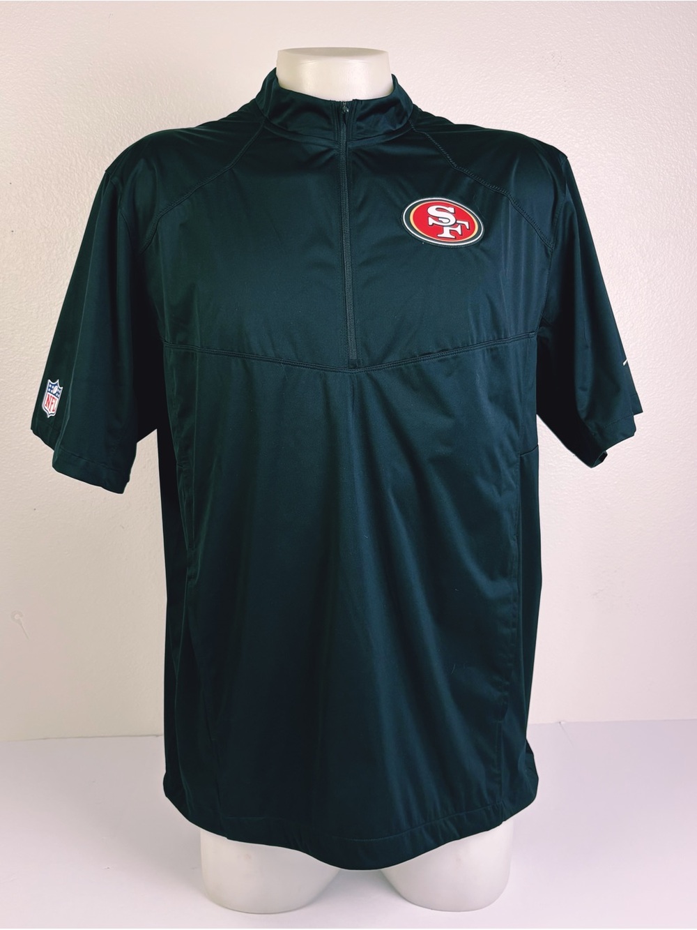 Nike San Francisco 49ers NFL On Field 1/4 Zip Pullover Men’s Large